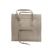 Celine Vintage Pre-owned Laeder totevskor Beige, Dam