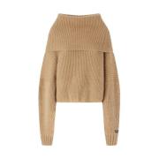 Pinko Stiliga Sweaters för varje tillfälle Beige, Dam