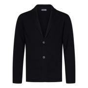 Drumohr Svart Merinoull Blazer Ytterkläder Black, Herr