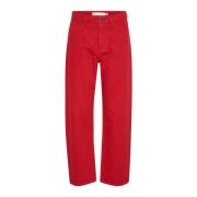 InWear Röda Boyfriend Jeans Red, Dam