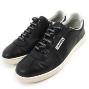 Chanel Vintage Pre-owned Laeder sneakers Black, Dam