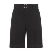 Jil Sander Svarta snygga shorts för män Black, Herr