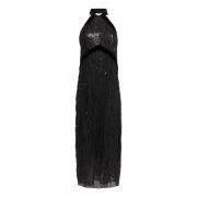 Weili Zheng Elegant Gatsby-stil Paljettklänning Black, Dam