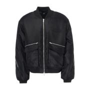 Represent Vadderad bomberjacka i svart nylon Black, Herr