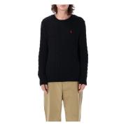 Ralph Lauren Herrkläder Stickat Svart Ss25 Black, Herr