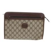 Gucci Vintage Pre-owned Canvas kuvertvskor Beige, Dam