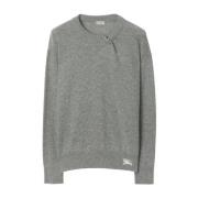 Burberry Ljusgrå Cashmere Tröja Gray, Dam