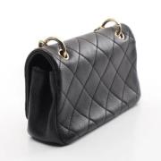 Chanel Vintage Pre-owned Laeder crossbodyvskor Black, Dam