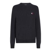 Tommy Jeans Vanlig Basic Tröja Black, Herr