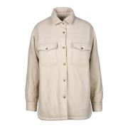 MC2 Saint Barth Ulljacka med andra fibrer Beige, Dam