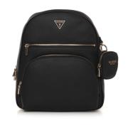 Guess Stilren Power Ryggsäck med Multifunktionsfickor Black, Dam