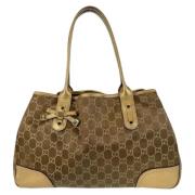 Gucci Vintage Pre-owned Tyg gucci-vskor Brown, Dam