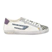 Diesel Lädersneakers med Gummisula White, Dam