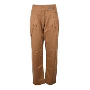 Gaëlle Paris Bomull Pantalone Brown, Dam