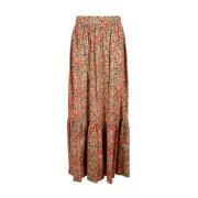 L'Autre Chose Midi Skirts Red, Dam