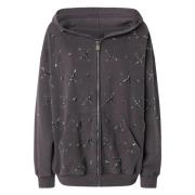 Pinko Dragkedja Sweatshirt Modell Comi Gray, Dam