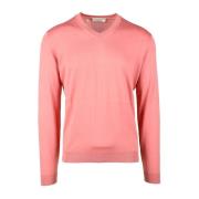 Filippo De Laurentiis V-neck Knitwear Pink, Herr