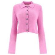 Our Legacy Fuzzy Alpaca Polo i Candyfloss Pink, Dam