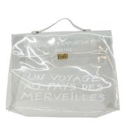 Hermès Vintage Pre-owned Canvas handvskor White, Dam