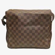 Louis Vuitton Vintage Pre-owned Tyg axelremsvskor Brown, Dam