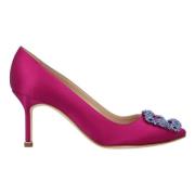 Manolo Blahnik Tyg klackskor Pink, Dam