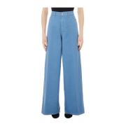 Liu Jo Ljusblå Wide Leg Jeans Blue, Dam