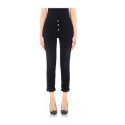 Liu Jo Svarta Slim Monroe Jeans för Kvinnor Black, Dam