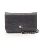 Chanel Vintage Pre-owned Tyg chanel-vskor Black, Dam