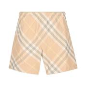 Burberry Casual Denim Shorts för Kvinnor Beige, Dam