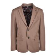 Gianni Lupo Elegant Jacka med Polyesterblandning Brown, Herr