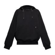 Helmut Lang Sweatshirt med avtagbar huva Black, Herr