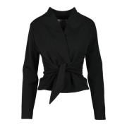 Alessia Santi Elegant Blazer med Polyesterblandning Black, Dam