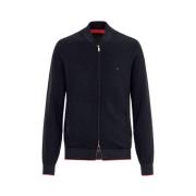 Carolina Herrera Merino Wool Bomber Jacket Black, Herr