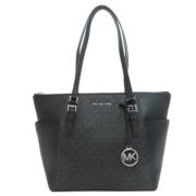 Michael Kors Pre-owned Pre-owned Canvas axelremsvskor Black, Dam