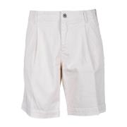 Bikkembergs Bomull Elastan Bermuda Shorts White, Herr