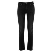 Roy Roger's Svarta Denim Slim Fit Byxor Black, Herr