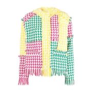 Msgm Colorblock Tweedjacka Multicolor, Dam