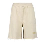 Douuod Woman Sand Bermuda Shorts för Kvinnor Beige, Dam