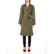 Liu Jo Grön Trenchcoat för Kvinnor Green, Dam