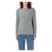 Ralph Lauren Herrkläder Stickat Grå Heather Ss25 Gray, Herr