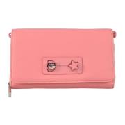 Chiara Ferragni Collection Stilig Korthållare i Polyester Pink, Dam