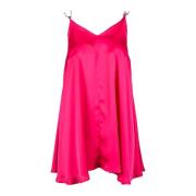 Simona Corsellini Elegant Polyester Klänning Pink, Dam