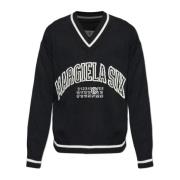 MM6 Maison Margiela Tröja med logotyp Black, Herr