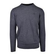 North Sails Mjuk Stickad Tröja Blandning Cashmere Viskos Gray, Herr