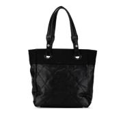 Chanel Vintage Pre-owned Canvas totevskor Black, Dam