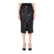 Liu Jo Elegant Svart Midi Kjol Black, Dam