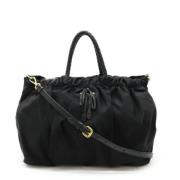 Prada Vintage Pre-owned Canvas prada-vskor Black, Dam