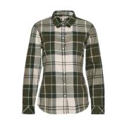 Barbour Grön Tartan Casual Skjorta för Kvinnor Green, Dam