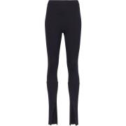 Proenza Schouler Svarta Zip Leggings Avslappnad Stil Black, Dam