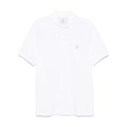 Brunello Cucinelli Vit Polo T-shirts och Polos White, Herr